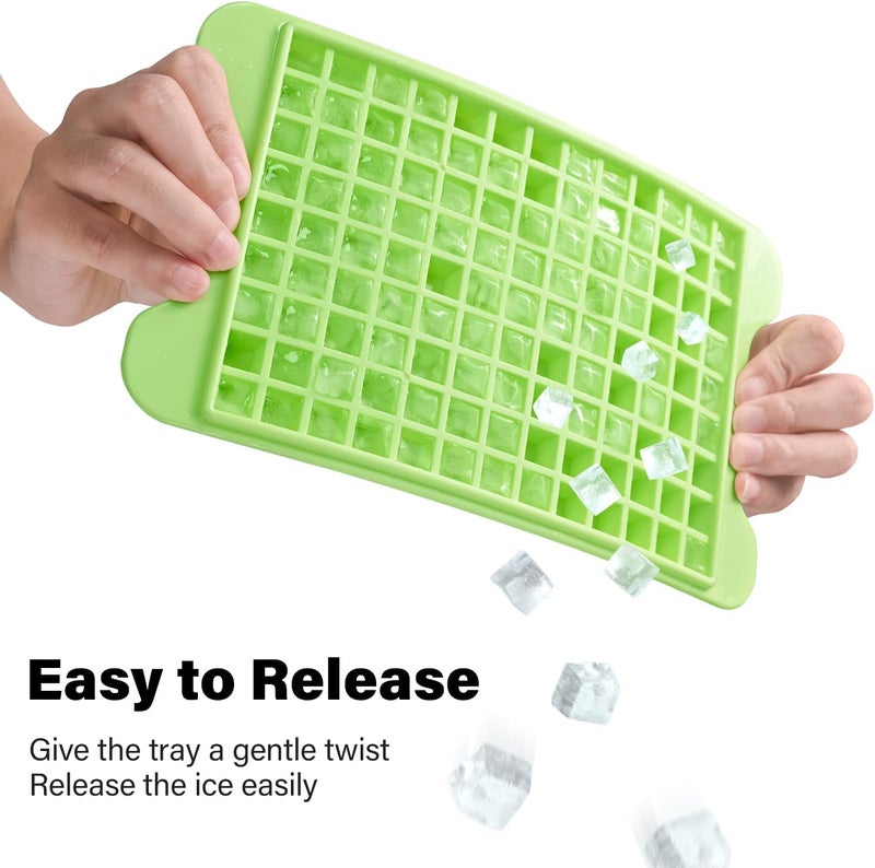 FDDBI Mini Ice Cube Tray for Freezer: Small Ice Trays for Freezer with Bin - 117×4PCS Easy Release Nugget Ice Tray - Crushed Ice Tray with Container - Image 3