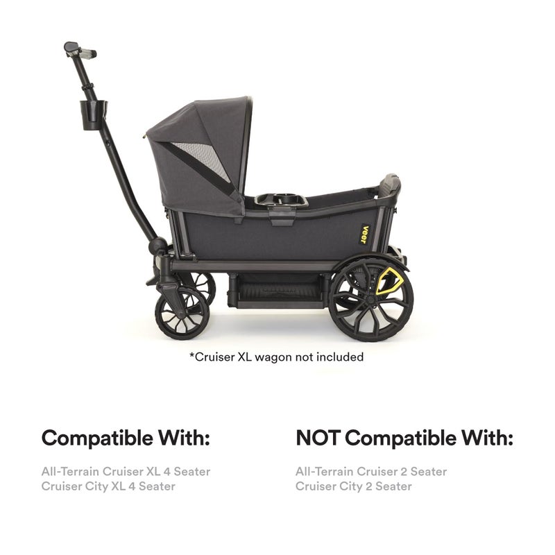 Veer Retractable Canopy XL for Veer AllTerrain Cruiser XL or CruiserCityXL 4 Seater Models NOT Compatible with AllTerrain Cruiser or CruiserCity 2 Seater Models - Image 3