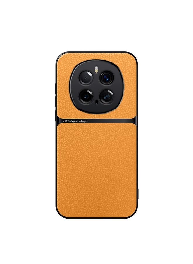 S-TOP Case For Honor Magic7 Pro Litchi Leather Magnetic Full Coverage Shockproof Phone Case - Image 1