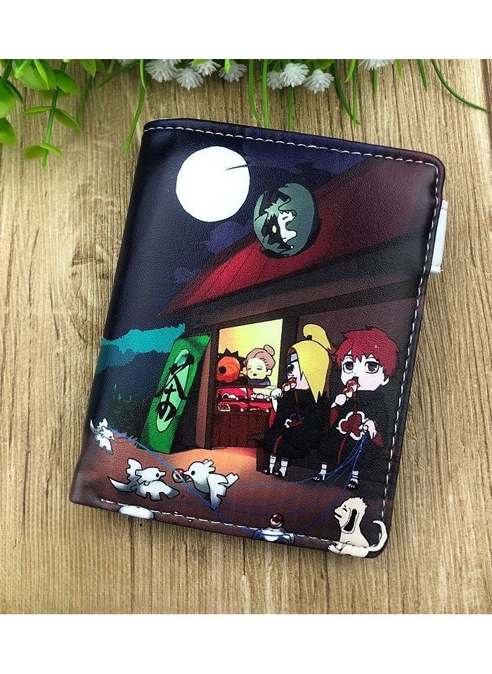KUYING New Naruto Printed Waterproof Wallet 