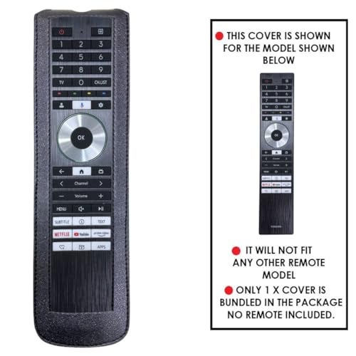 Zaoma Remote Cover Case Pouch Compatible/Replacement for Toshiba TV M550NP Series 4K Ultra HD Smart QLED Google TV Remote Control Case (Black) - Image 3