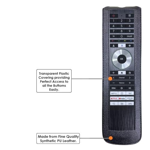 Zaoma Remote Cover Case Pouch Compatible/Replacement for Toshiba TV M550NP Series 4K Ultra HD Smart QLED Google TV Remote Control Case (Black) - Image 2
