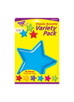 Trend Enterprises Trend Gumdrop Stars Classic Accents Variety Pack, Classroom Bulletin Board Cut Outs, 5-1/2 To 6 Inches, 36 Count  - Image 2