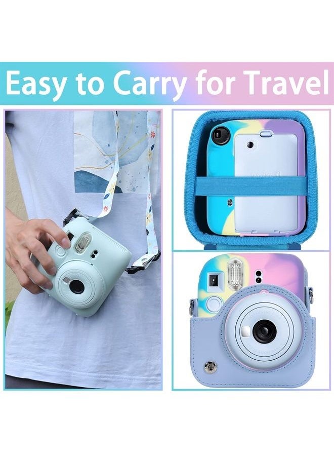 Aenllosi Silicon Protective Cover Suitable for Fujifilm Instax Mini 12 Camera with Shoulder Strap(Colorful,Case Only)  - Image 5
