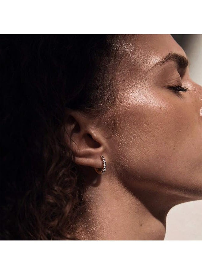 Mevecco Women Huggie Earrings Gold Hoop 14K Gold Filled Small Simple Hypoallergenic Everyday Jewelry - Image 4