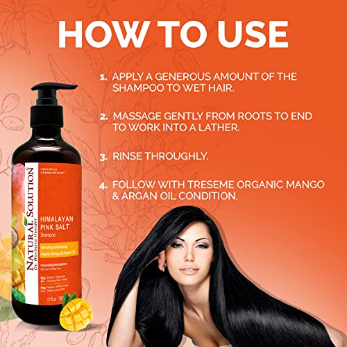 Natural Solution Organic Argan Oil Shampoo – Refreshing, Hydrating, and Extra Nourishing Daily Care for All Hair Types, 17 oz for healthy, vibrant hair - Image 4