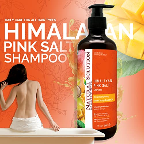 Natural Solution Organic Argan Oil Shampoo – Refreshing, Hydrating, and Extra Nourishing Daily Care for All Hair Types, 17 oz for healthy, vibrant hair - Image 2