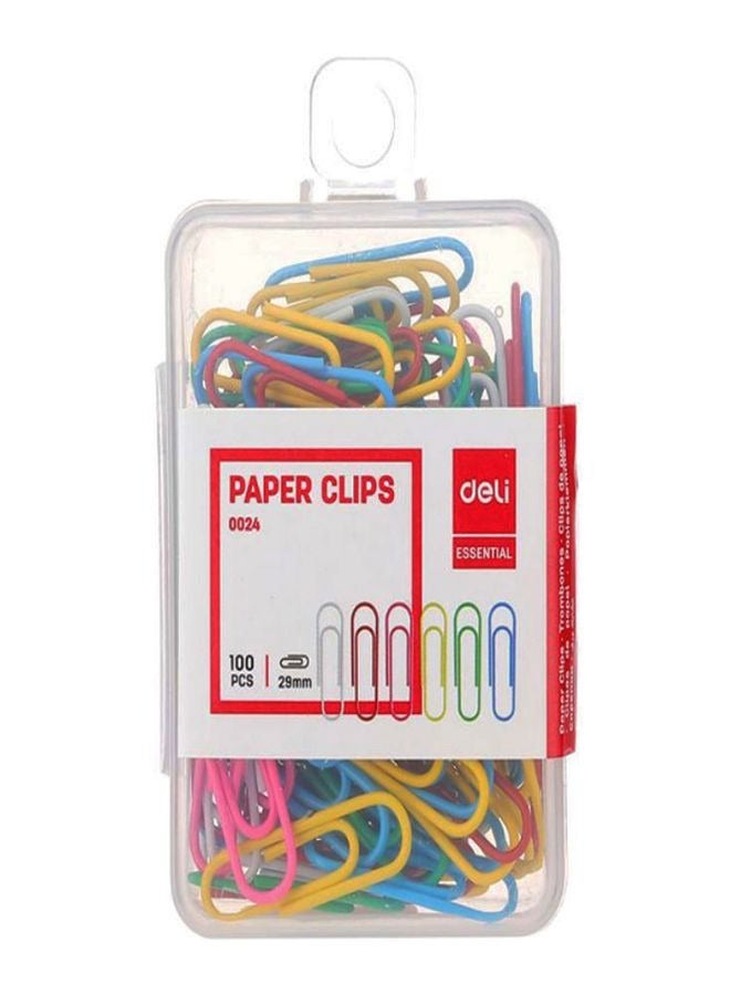 Deli 200-Piece Paper Clip Set Multicolour - Image 2