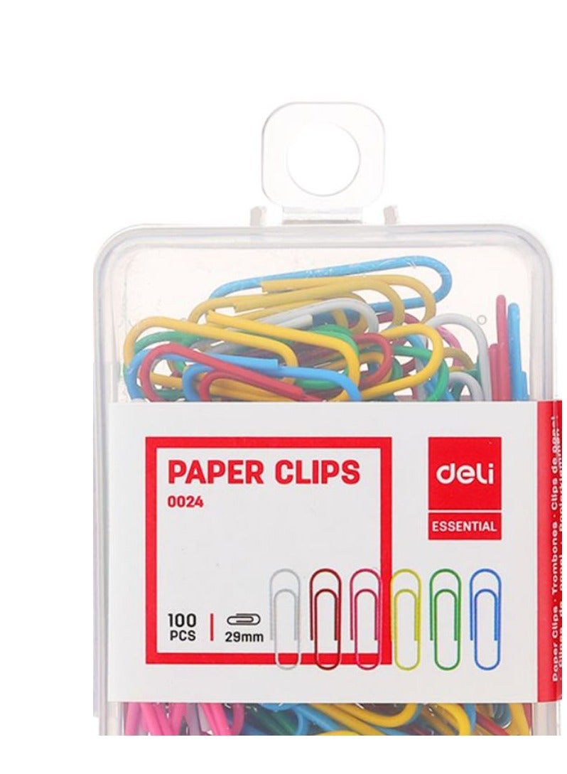 Deli 200-Piece Paper Clip Set Multicolour - Image 3