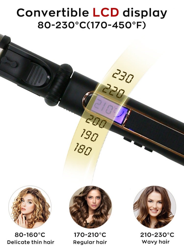 PANDA JOJO 32mm Curling Iron with Tourmaline Ceramic, 32mm Digital Display Curling Iron, 32mm Barrel Produces Classic Curls – for Use on Short, Medium, and Long Hair - Image 3