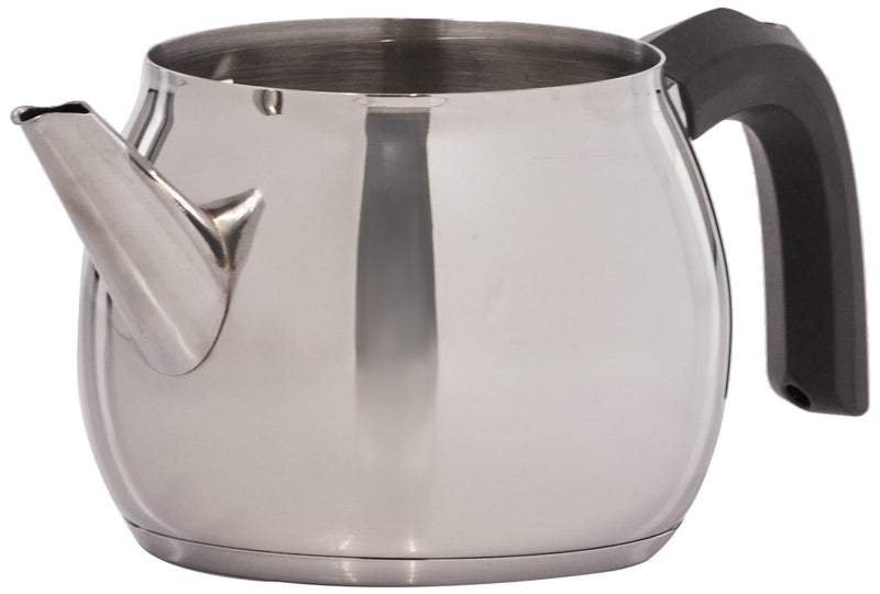 Karaca Belinay Teapot Set Silver Black, Medium Teapot, 18/10 Stainless Steel, Teapot/Lid (1 lt, 2.20 lb), Tea Kettle (1.6 lt, 3.5 lb), Suitable for Induction - Image 5