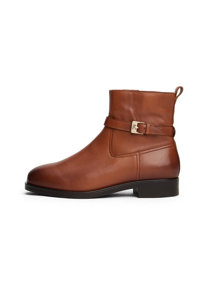 TOMMY HILFIGER Buckle Riding Leather Bootie - Image 2