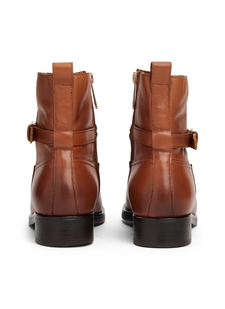 TOMMY HILFIGER Buckle Riding Leather Bootie - Image 4