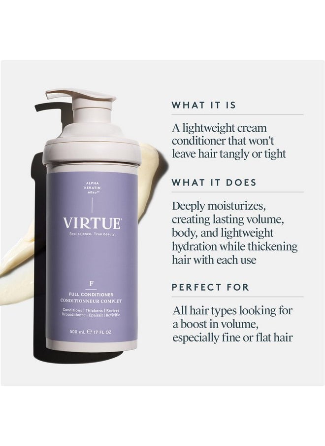 فيرتشو بلسم VIRTUE Full Volumizing لتكثيف الشعر، آمن لجميع أنواع الشعر، خالٍ من الكبريتات، آمن على اللون  - Image 2