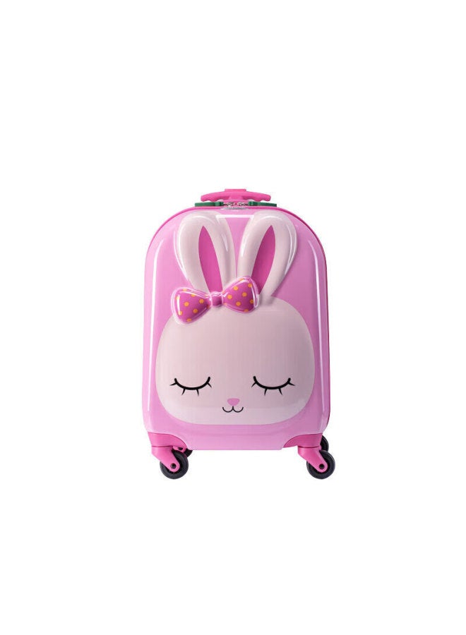 سامسونايت Samsonite 16-inch حقيبة سفر، تصميم الأرنب الوردي، أمتعة سفر للأطفال، U22 حقيبة بسحاب، حقيبة محمولة - Image 1