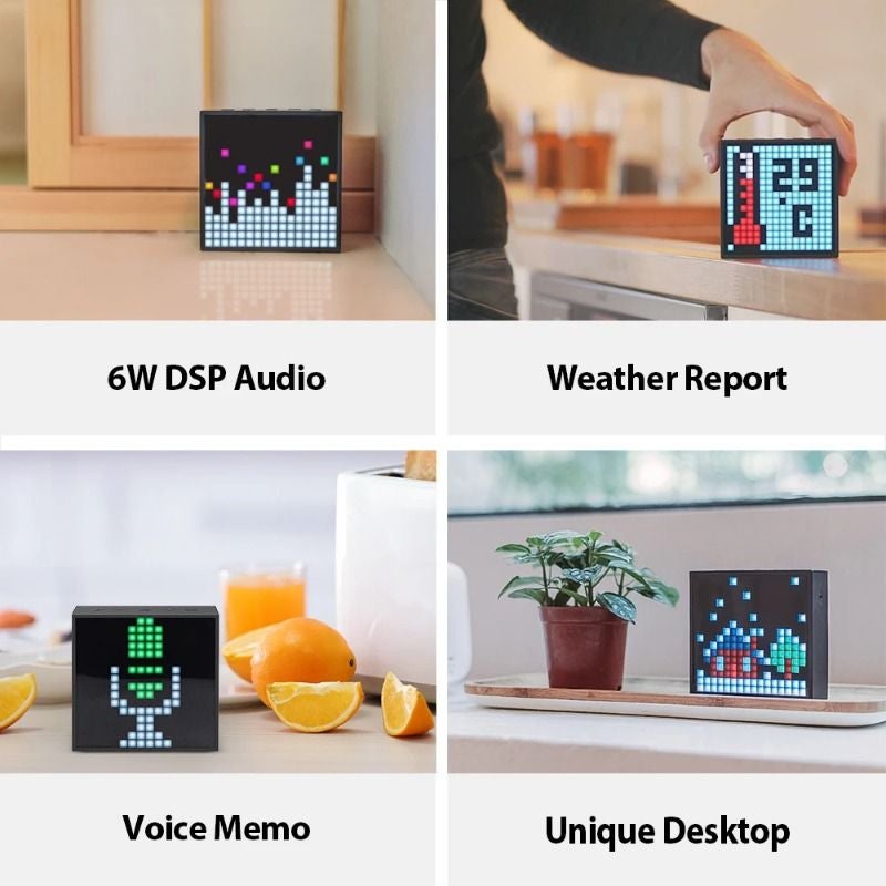 Divoom Timebox Evo Portable Bluetooth Speaker and Alarm Clock with Programmable Pixel LED Display - Image 4
