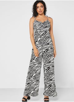 Miss Selfridge Printed Strappy Wide Leg Jumpsuit  - Image 5