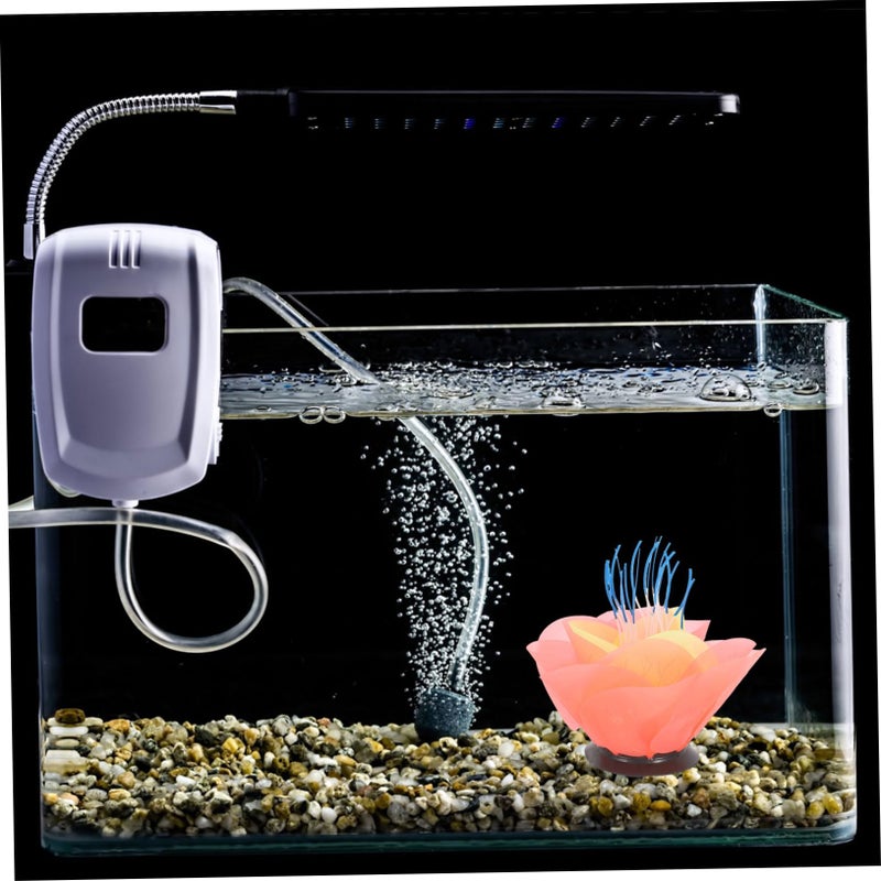 Red Glowing Coral Plant Decoration Soft Silicone Safe Lightweight Fish Tank Aquatic Accessory - Image 3