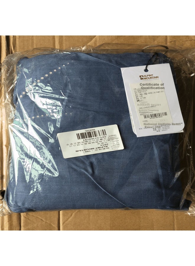 ALPINT MOUNTAIN Elmont Alpint Mountain, Clean Sleeping Bag, Pure Cotton, Portable, For Travel, Tourism, Hotels, Anti-dirt Bedsheet, Adult Indoor Use, Bear Blue, 180*230cm - Image 3