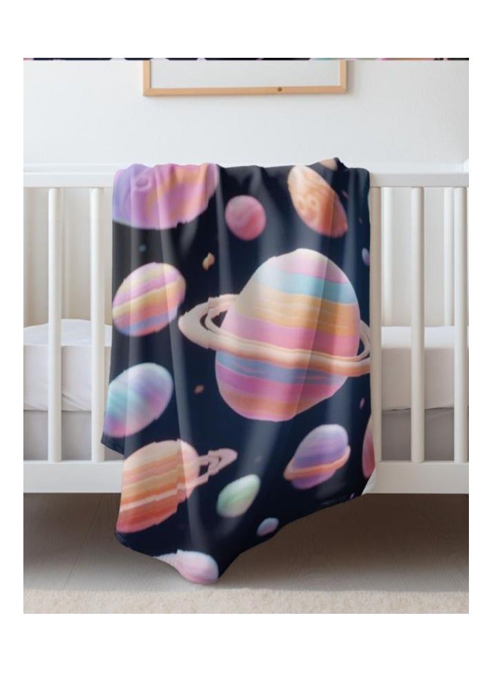 general Children's or student cartoon flannel thin blanket (warm and comfortable, suitable for sleep, games) 100cm*150cm - Image 1