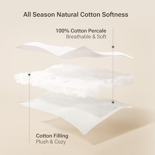 Sleep Philosophy Twin Mattress Pad, Cotton Mattress Protector Classic Cloud Quilted Bed Cover, All Natural Breathable Mattress Topper Fitted Pocket Fits Up to 16", Machine Washable, White - Image 3