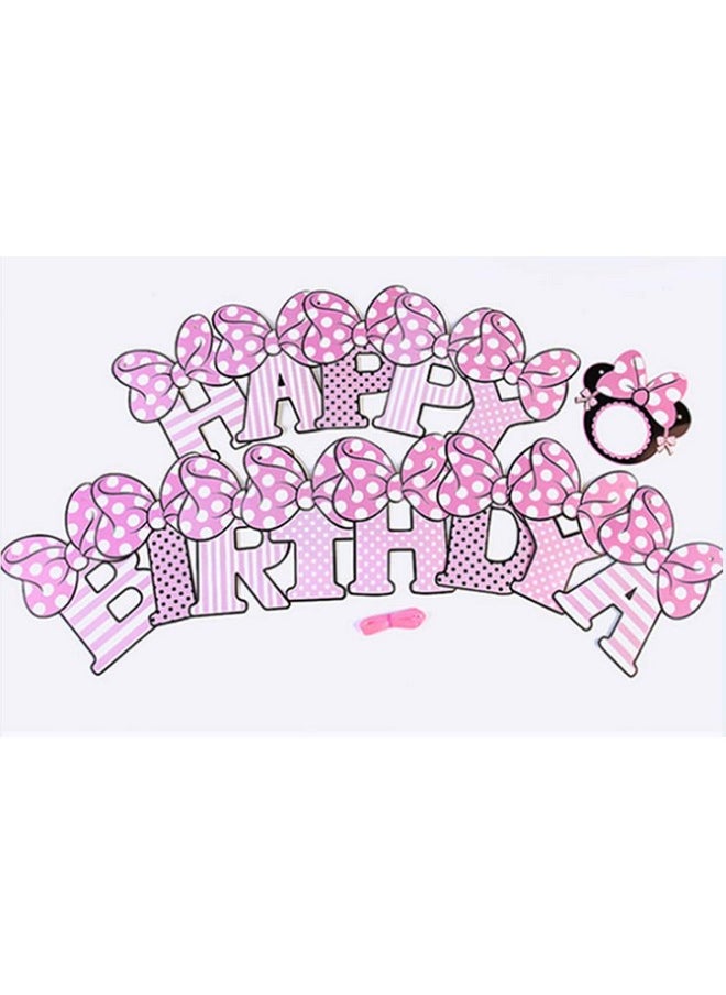 Hongkai - Banner Happy Birthday Banner Flags Photo Happy Birthday Party 1St Boy Girl Baby Kids Birthday Party Decorations Supplies - Image 1