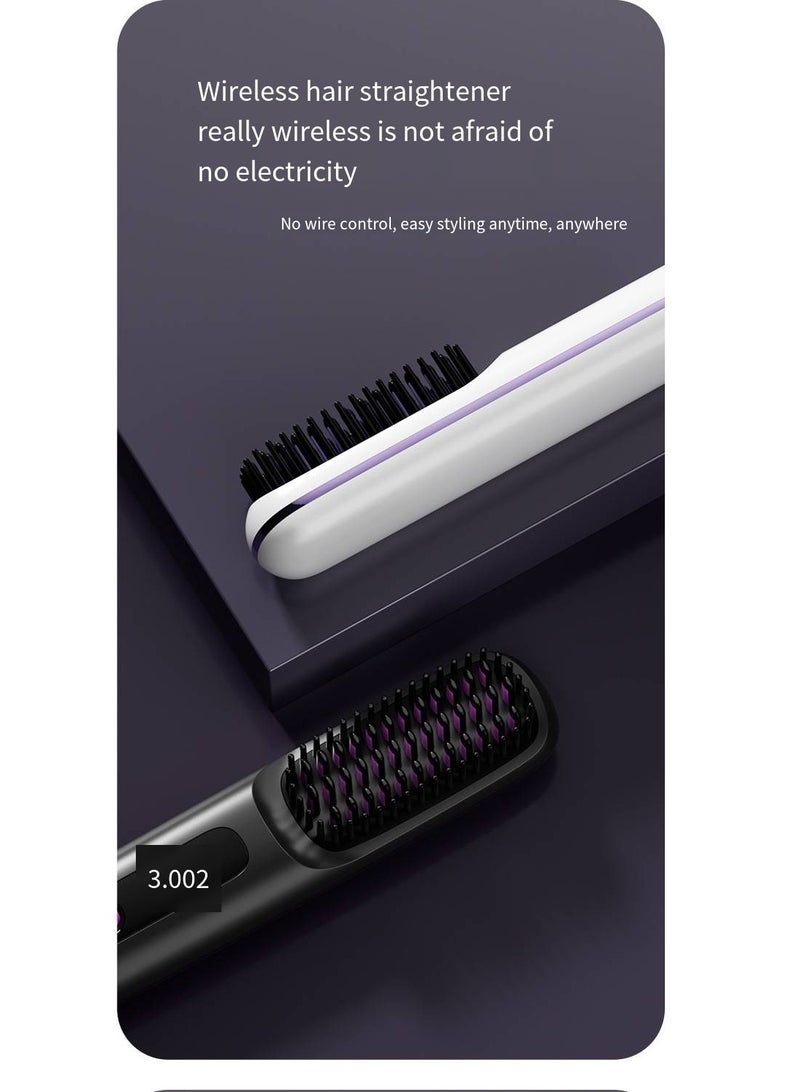 general Mini Ionic Straightening Comb – Travel-Friendly Straightener & Curler for Men/Women, Dual-Use Hair Styling Tool - Image 2