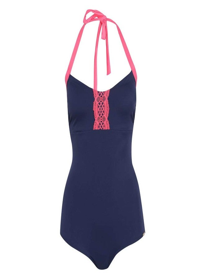 Amante Halter Neck One Piece New Navy Small - Image 2