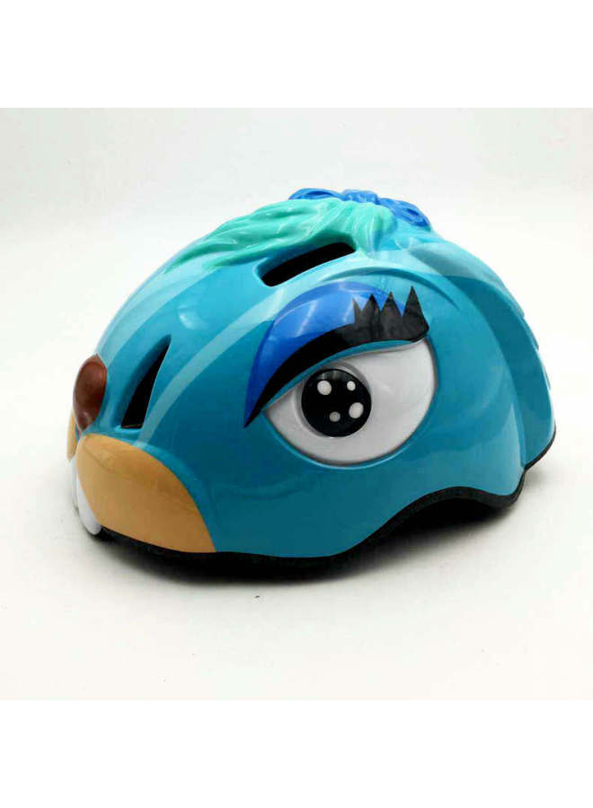 Sky Blue Rabbit Children's Helmet Roller Skates Speed Skating Riding Helmet Sports Protective Equipment Bicycle Skating