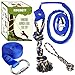 HOKINETY Dog Hanging Bungee Tug Toy Interactive Tether TugofWar for Pitbull Small to Large Dogs to Exercise and Training Equipment Outdoor Tree Tugger Dog Rope Toy with 2 Chew Rope Toys Blue - Image 3