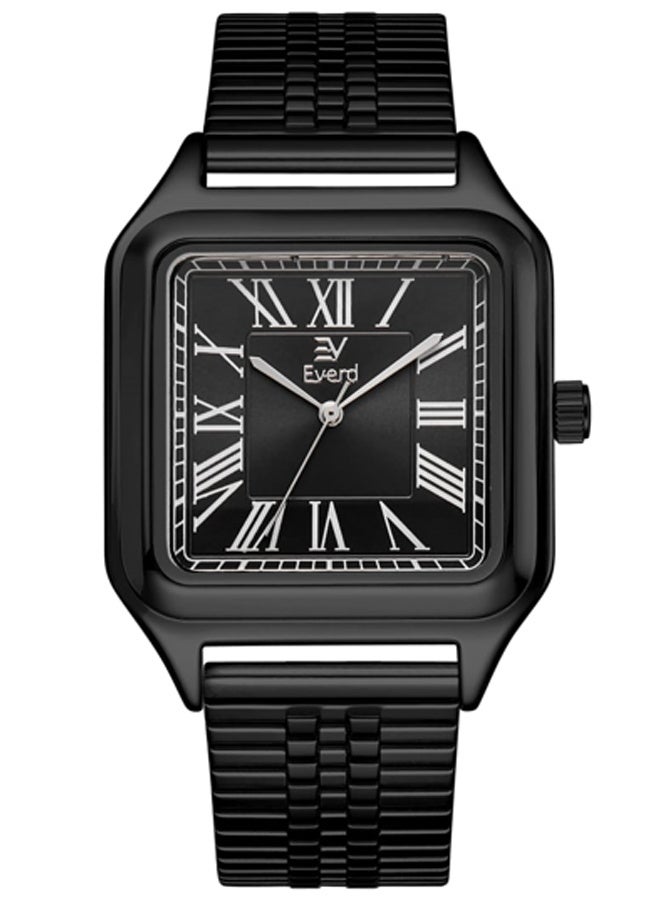 إيفيرد ساعة يد رجالية كوارتز فاخرة بتصميم عصري، مقاومة للماء ومضيئة