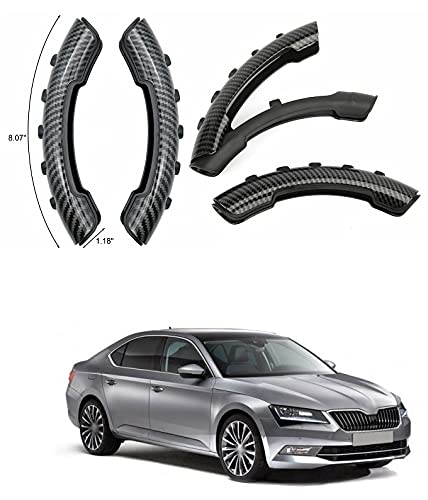 PRIKNIK Steering Wheel Grip Cover Non-Slip Sporty Design for 15 Inch Steering Wheel Compatible with S-Koda S-uperb - Image 3