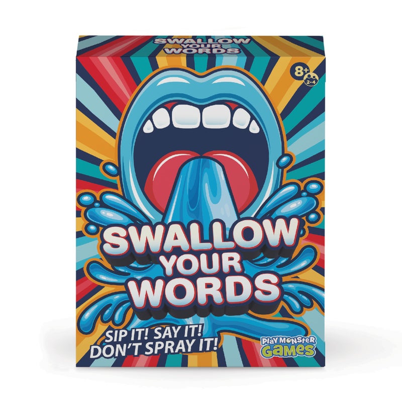 PlayMonster Swallow Your Words Card Games Board Game for Family Game Night Sip It Say It Dont Spray It Multiplayer Game Guess The Phrase Before The Timer Runs Out Ages 8 - Image 2