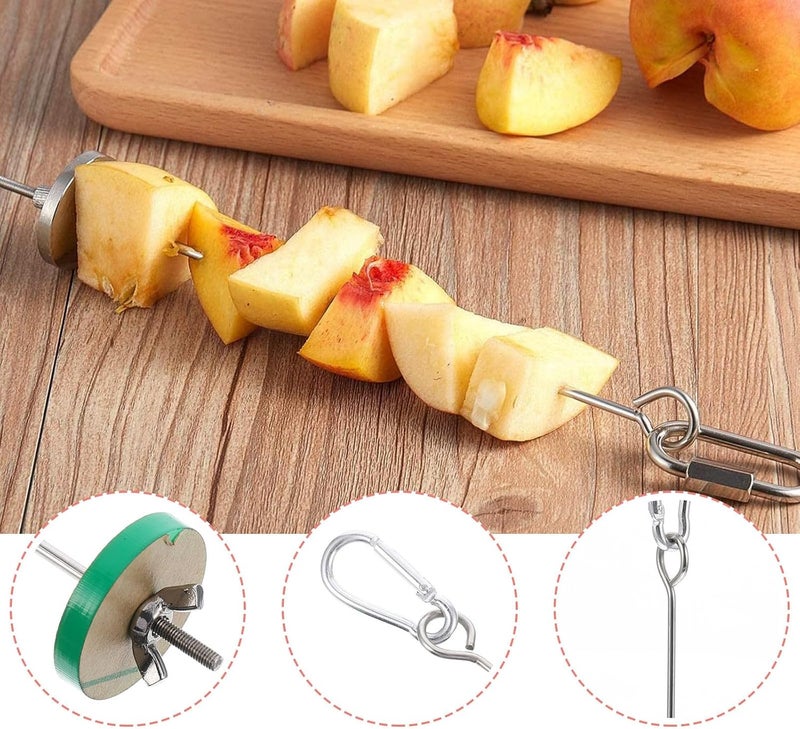 VICASKY 2pcs Parrot Fruit Forks Stainless Steel Bird Food Holder Vegetable Skewers Small and Large for Bird Feeding and Foraging Supplies - Image 3