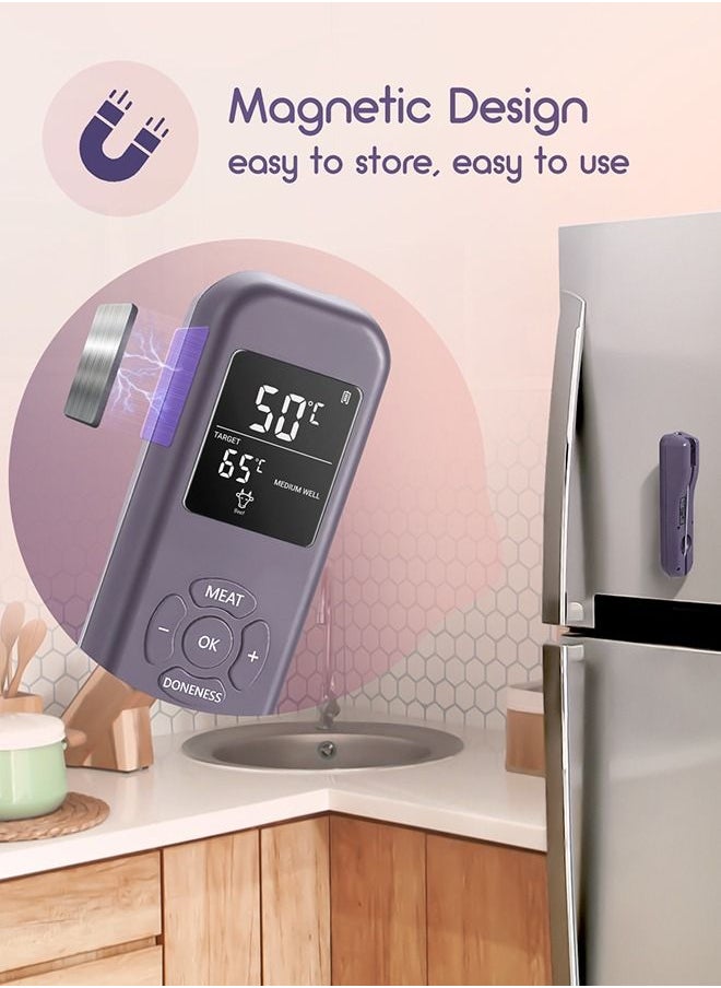 INKBIRD - INKBIRD 3-in-1 Instant Read Meat Thermometer Infrared Read Thermometer IHT-1M for Kitchen Cooking Temperature with Meat Probe Digital Food Thermometer with Alarm and Timer for BBQ Grilling Pizza Oven - Image 1
