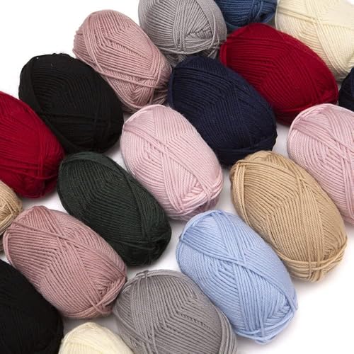 ProKart Premium Woolen 4 ply Hand Knitting Wool Yarn | Fine Weight Knitted and Crocheted Soft Yarn for Sweater, Scarf, Hat, Baby Clothes, Baby Sports, Purse, Gift Bags & DIY Craft Accessories Projects (1 Ball/100 Gram Each) (Scotch Mist/Beige, 100gms x 1 Pack) - Image 2