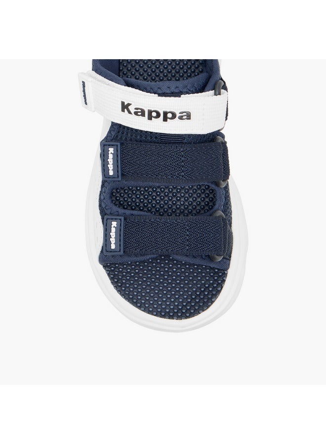 كابا شباشب أطفال بتفاصيل شعار وإغلاق بشريط لاصق - Image 3