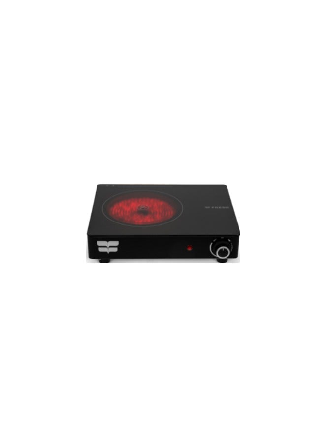 Fresh Hot Plate Single Ceramic 1500 Wt Black Code 13423