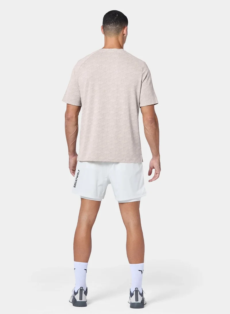 سكوات وولف تيشيرت أساسي بقصة عادية