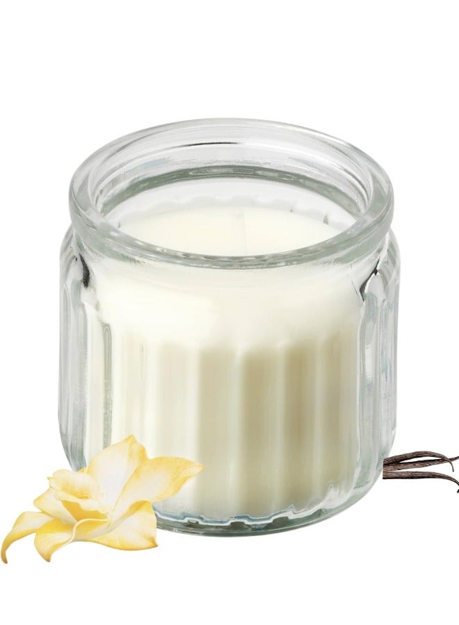 أيكيا شمعة معطرة في كأس، فانيليا/بيج فاتح، تدوم 12 ساعة - Image 1