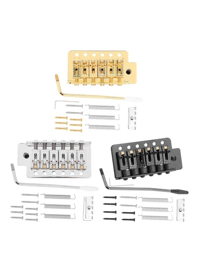 Generic A Tremolo System Set, 6-String Guitar Tremolo Bridge with Roller Single Locking Vibrato Bridge Tension Springs Replacement Part for Electric Guitar  - Image 4
