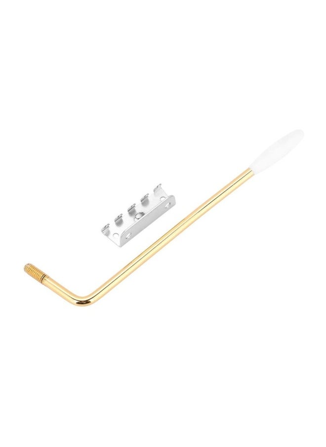 Generic A Tremolo System Set, 6-String Guitar Tremolo Bridge with Roller Single Locking Vibrato Bridge Tension Springs Replacement Part for Electric Guitar  - Image 2