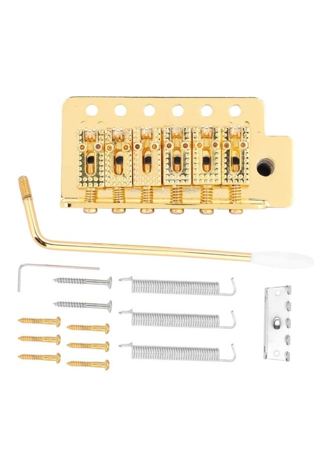 Generic A Tremolo System Set, 6-String Guitar Tremolo Bridge with Roller Single Locking Vibrato Bridge Tension Springs Replacement Part for Electric Guitar  - Image 1