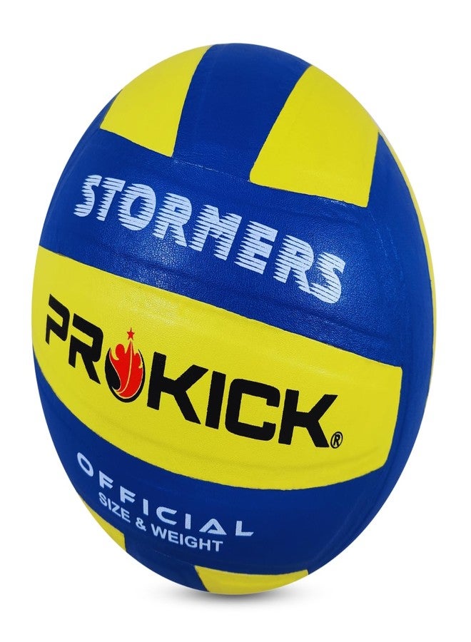 كرة طائرة Prokick Stormers PU Pasted، أزرق/أصفر (مقاس 4) - Image 5