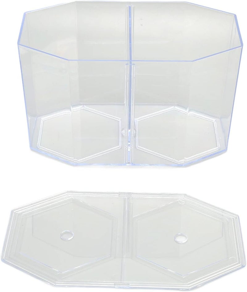 Aquarium Fish Breeder Box, Octagonal Transparent Plastic Isolation Box, 7.7x2.4x4.7in - Multipurpose Fish Breeding, Safe Protection for Sick and Small Fish - Image 2