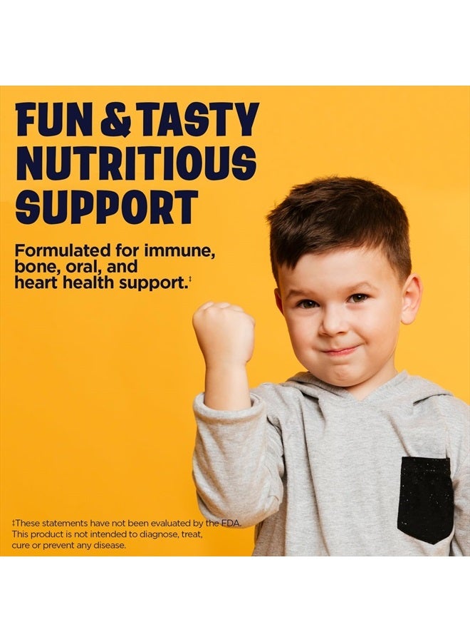 KAL Vitamin D-Rex Chewable, Childrens Vitamins 400 IU D-3, Bubble Gum Flavor, Strong Bone & Immune Support, Lactose/Peanut/Soy Free, 60-Day Guarantee, 90 Servings, 90 Dinosaur Shape Chewables - Image 3