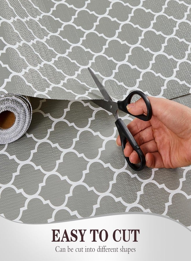 ALIUNI Drawer and Shelf Liner, Non-Slip Kitchen Cabinet Liners Non-Adhesive Thick Strong Grip Waterproof Washable Mats Protect Dresser Shelves Cupboard Bathroom Cabinets, Gray, 12 in X 10 FT - Image 4