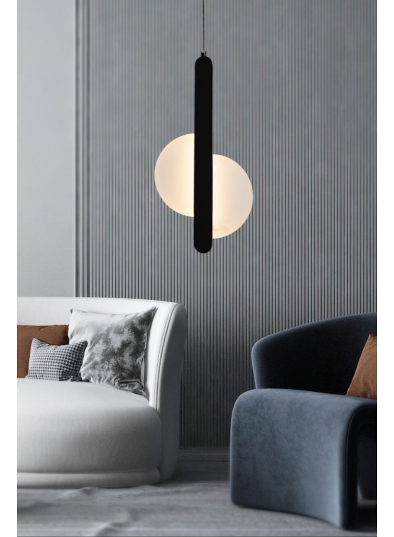 BUY4LESS -  Modern Lighting, Single pendent, Light, Fancy LED Pendent, Black Color, 44x21 cm, Suitable for bedroom and living room, Bedside light - Image 4
