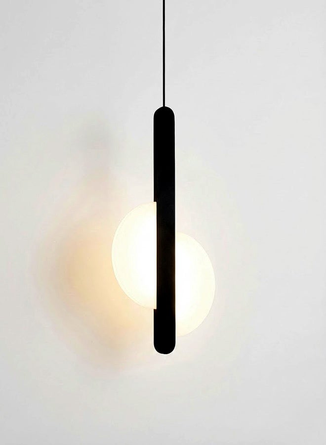 BUY4LESS -  Modern Lighting, Single pendent, Light, Fancy LED Pendent, Black Color, 44x21 cm, Suitable for bedroom and living room, Bedside light - Image 1