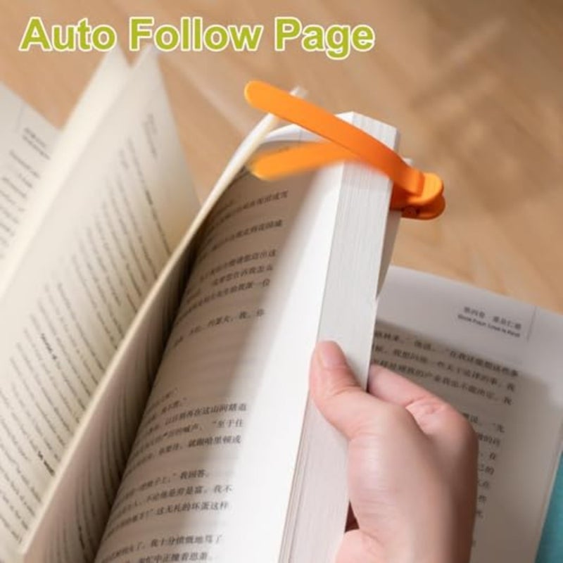 6 قطع إشارة مرجعية تلقائية، علامات كتاب ذكية من السيليكون للقراءة، علامات كتاب لطيفة فريدة من نوعها، حامل صفحة كتاب، هدايا لمحبي الكتب للنساء والرجال، 6 قطع ملونة - Image 4